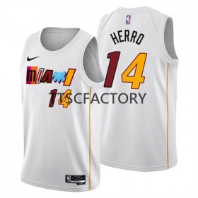 Dres Miami Heat Tyler Herro 14 Nike 2022-23 City Edition Bijela Swingman - Muške